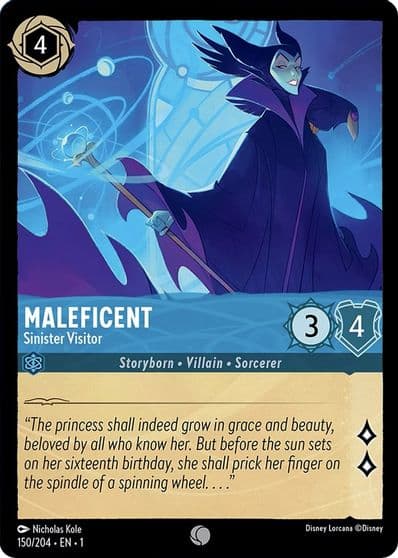 Maleficent Sinister Visitor The First Chapter Lorcana card