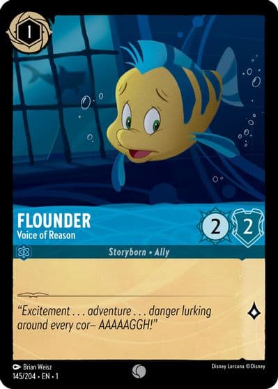 Flounder Voice of Reason The First Chapter Lorcana card