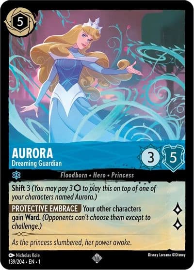 Aurora Dreaming Guardian The First Chapter Lorcana card