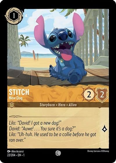 Stitch New Dog The First Chapter Lorcana card