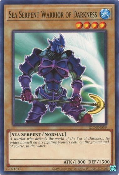 Sea Serpent Warrior of Darkness Invasion of Chaos (25th Anniversary Edition) Yu-Gi-Oh! card