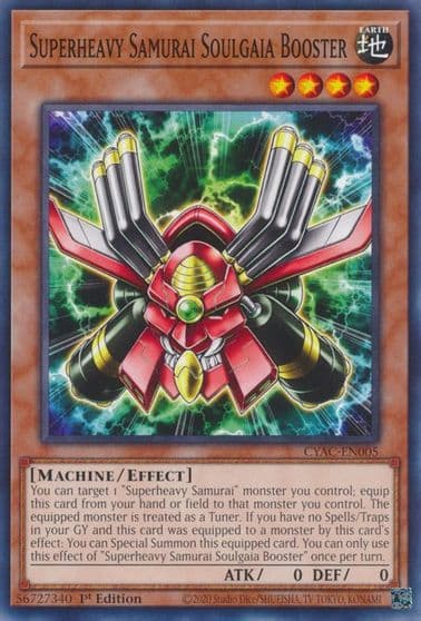 Superheavy Samurai Soulgaia Booster Cyberstorm Access Yu-Gi-Oh! card