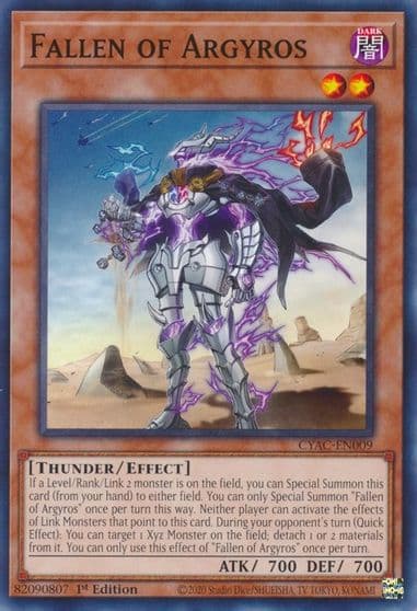 Fallen of Argyros Cyberstorm Access Yu-Gi-Oh! card