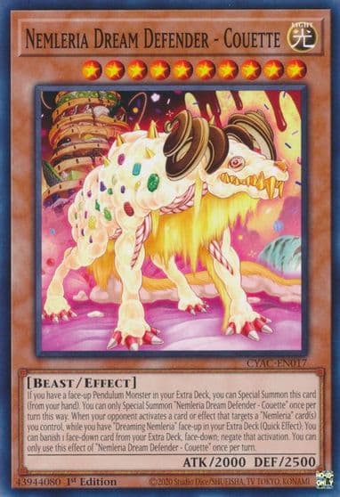 Nemleria Dream Defender Couette Cyberstorm Access Yu-Gi-Oh! card