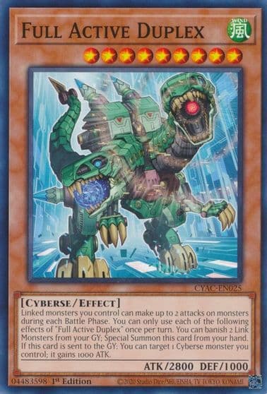 Full Active Duplex Cyberstorm Access Yu-Gi-Oh! card