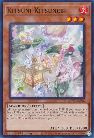 Kitsuni Kitsunebi Cyberstorm Access Yu-Gi-Oh! card