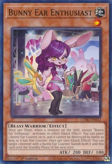 Bunny Ear Enthusiast Cyberstorm Access Yu-Gi-Oh! card