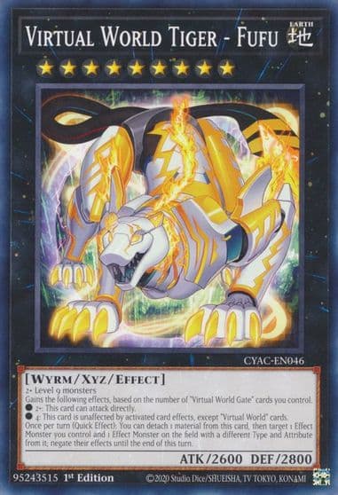 Virtual World Tiger Fufu Cyberstorm Access Yu-Gi-Oh! card