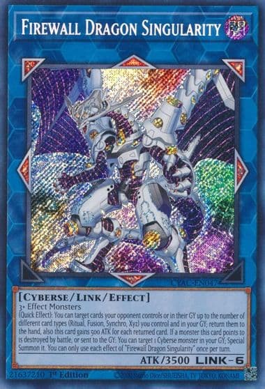 Firewall Dragon Singularity Cyberstorm Access Yu-Gi-Oh! card