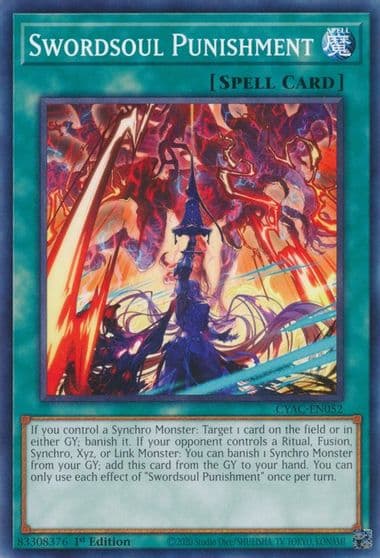 Swordsoul Punishment Cyberstorm Access Yu-Gi-Oh! card