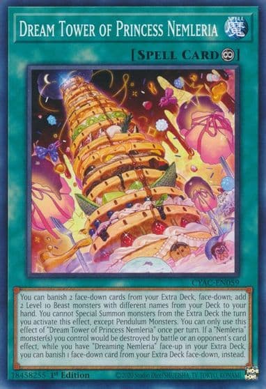 Dream Tower of Princess Nemleria Cyberstorm Access Yu-Gi-Oh! card