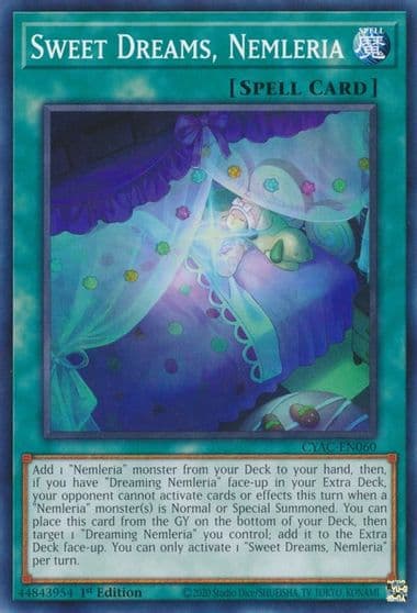 Sweet Dreams Nemleria Cyberstorm Access Yu-Gi-Oh! card