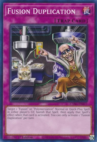 Fusion Duplication Cyberstorm Access Yu-Gi-Oh! card