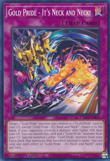 Gold Pride Its Neck and Neck Cyberstorm Access Yu-Gi-Oh! card