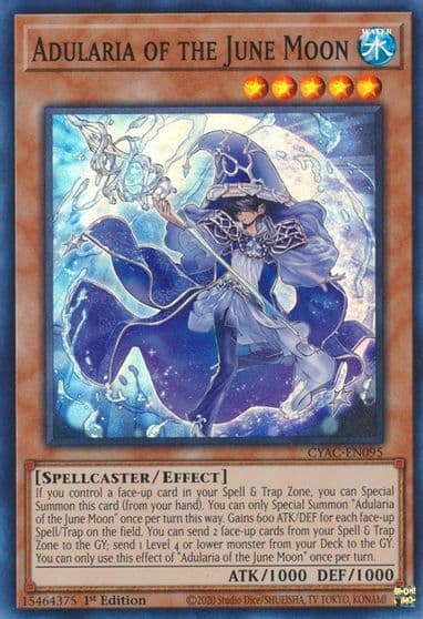 Adularia of the June Moon Cyberstorm Access Yu-Gi-Oh! card