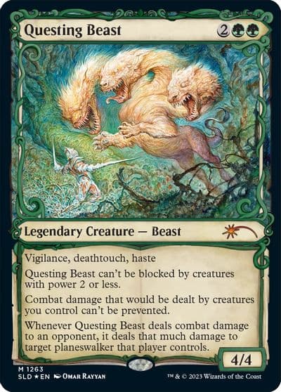 Questing Beast Halo Foil Secret Lair Drop Series Magic card