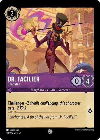 Dr Facilier Charlatan The First Chapter Lorcana card