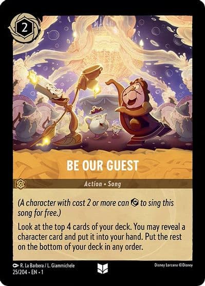 Be Our Guest The First Chapter Lorcana card