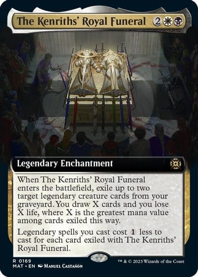 The Kenriths Royal Funeral Extended Art March of the Machine: The Aftermath Magic card