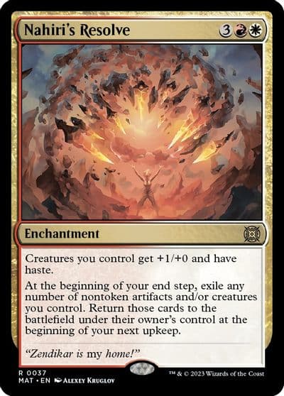 Nahiris Resolve March of the Machine: The Aftermath Magic card