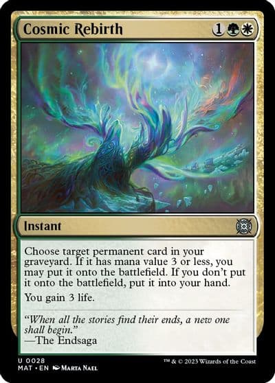 Cosmic Rebirth March of the Machine: The Aftermath Magic card