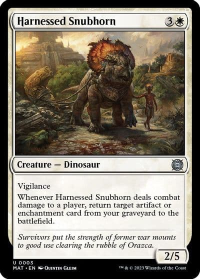 Harnessed Snubhorn March of the Machine: The Aftermath Magic card