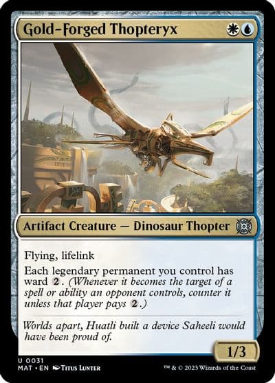 Gold Forged Thopteryx March of the Machine: The Aftermath Magic card