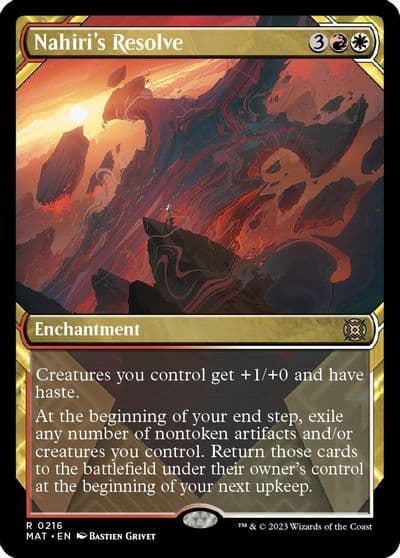 Nahiris Resolve Halo Foil March of the Machine: The Aftermath Magic card