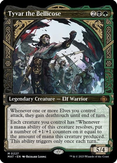 Tyvar the Bellicose Halo Foil March of the Machine: The Aftermath Magic card