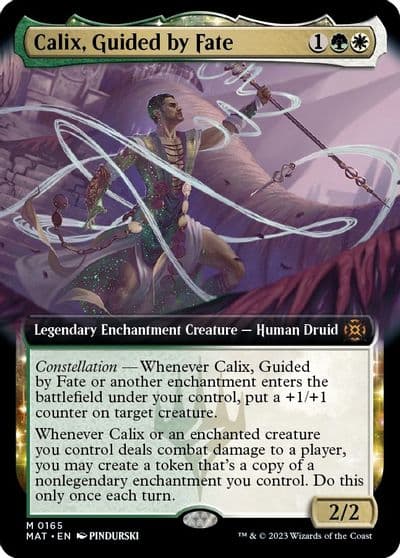 Calix Guided by Fate Extended Art March of the Machine: The Aftermath Magic card