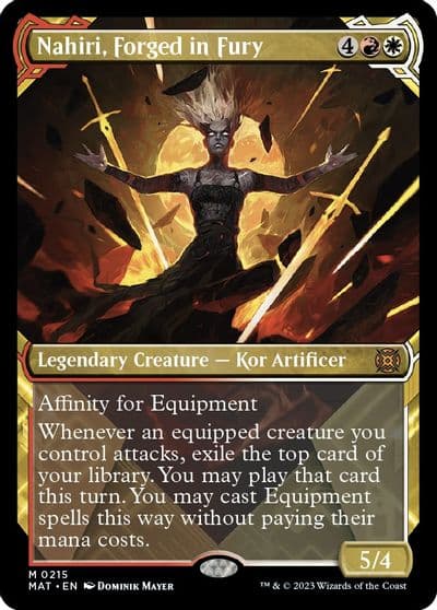 Nahiri Forged in Fury Halo Foil March of the Machine: The Aftermath Magic card
