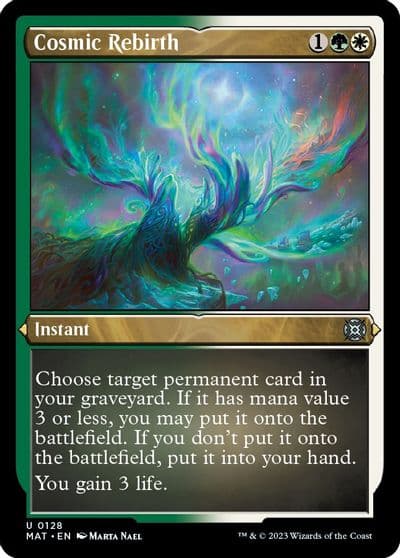 Cosmic Rebirth Foil Etched March of the Machine: The Aftermath Magic card
