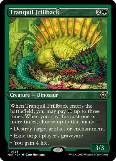 Tranquil Frillback Foil Etched March of the Machine: The Aftermath Magic card