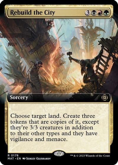 Rebuild the City Extended Art March of the Machine: The Aftermath Magic card