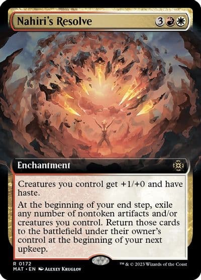 Nahiris Resolve Extended Art March of the Machine: The Aftermath Magic card