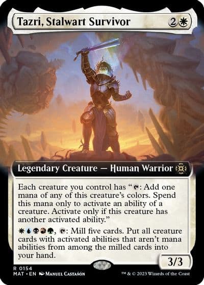 Tazri Stalwart Survivor Extended Art March of the Machine: The Aftermath Magic card