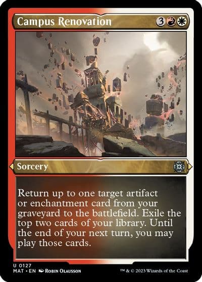 Campus Renovation Foil Etched March of the Machine: The Aftermath Magic card