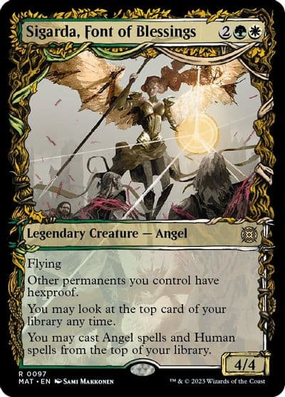 Sigarda Font of Blessings Showcase March of the Machine: The Aftermath Magic card