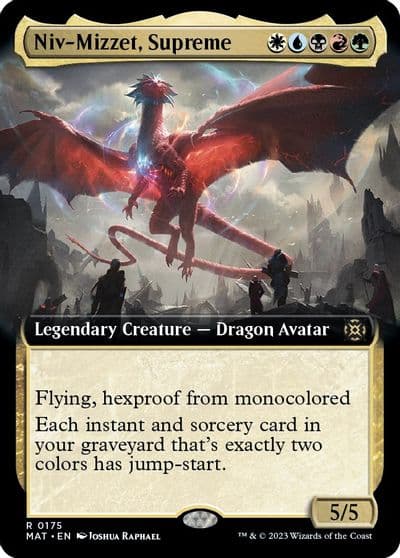 Niv Mizzet Supreme Extended Art March of the Machine: The Aftermath Magic card