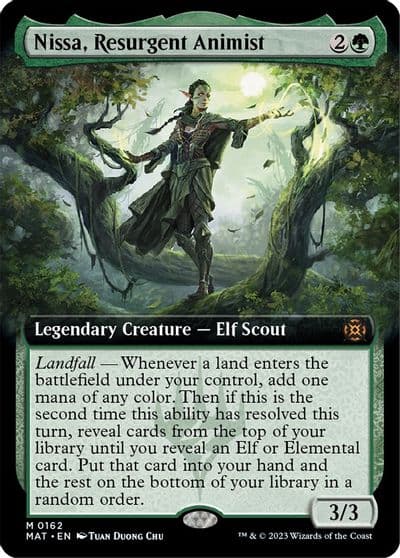 Nissa Resurgent Animist Extended Art March of the Machine: The Aftermath Magic card