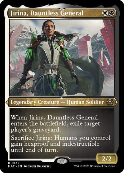 Jirina Dauntless General Foil Etched March of the Machine: The Aftermath Magic card