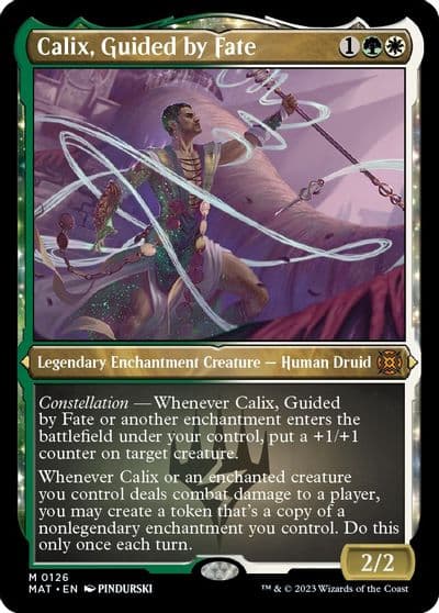 Calix Guided by Fate Foil Etched March of the Machine: The Aftermath Magic card