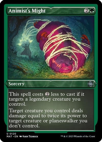 Animists Might Foil Etched March of the Machine: The Aftermath Magic card