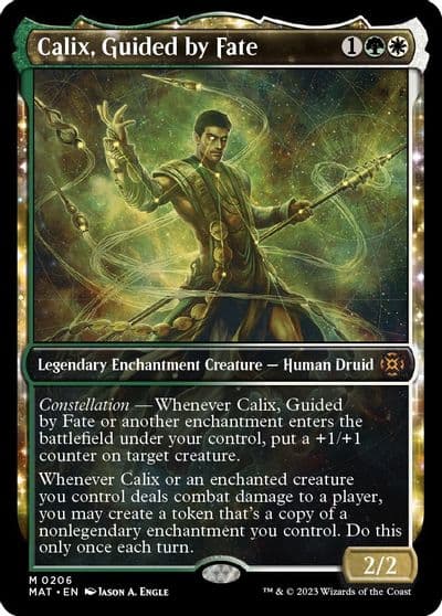 Calix Guided by Fate Halo Foil March of the Machine: The Aftermath Magic card