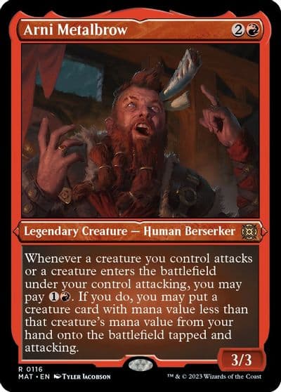 Arni Metalbrow Foil Etched March of the Machine: The Aftermath Magic card