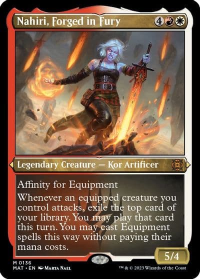 Nahiri Forged in Fury Foil Etched March of the Machine: The Aftermath Magic card
