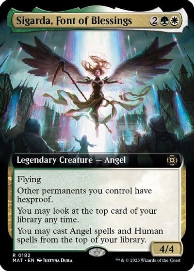 Sigarda Font of Blessings Extended Art March of the Machine: The Aftermath Magic card