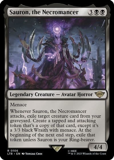 Sauron the Necromancer Universes Beyond: The Lord of the Rings: Tales of Middle-earth Magic card
