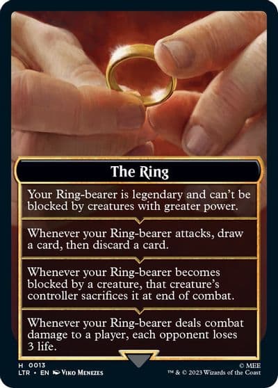 The Ring Helper Card Universes Beyond: The Lord of the Rings: Tales of Middle-earth Magic card