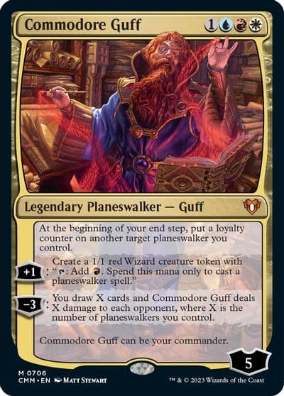 Commodore Guff Commander Masters Magic card